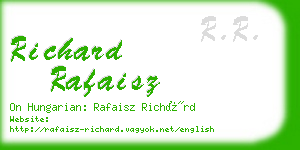 richard rafaisz business card